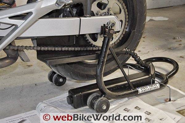 swing arm stand