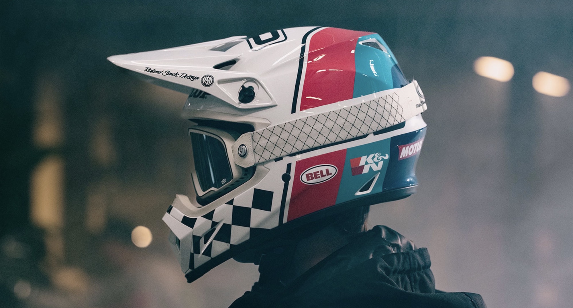 Capacete Bell MX 9 RSD The Rally White/Black Mips