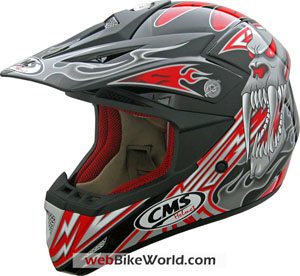 CMS also released new "Mutant" graphics for their XR-7 men's motocross helmet. 