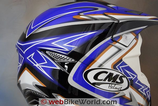 CMS XR-7 Motocross Helmet - Rear