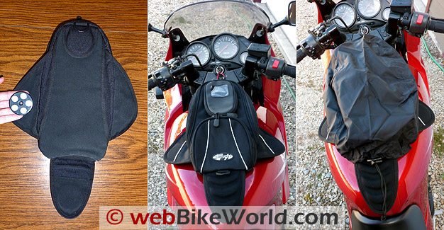I guess I was wrong to worry about magnetic tank bags staying put. That'll  do : r/motorcycles