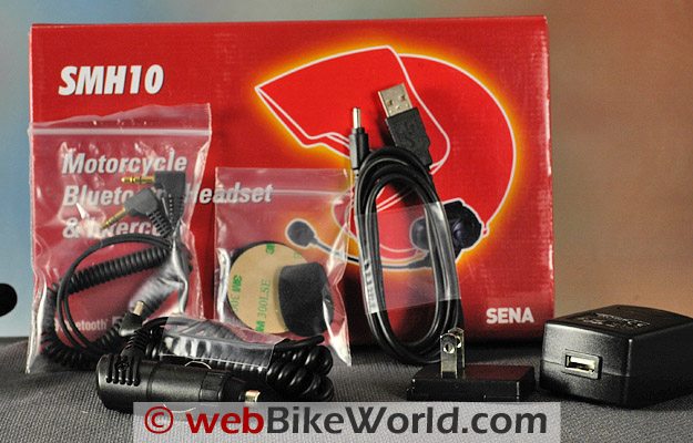  Sena SMH10-10 Motorcycle Bluetooth Headset / Intercom (Single)  , Black : Everything Else