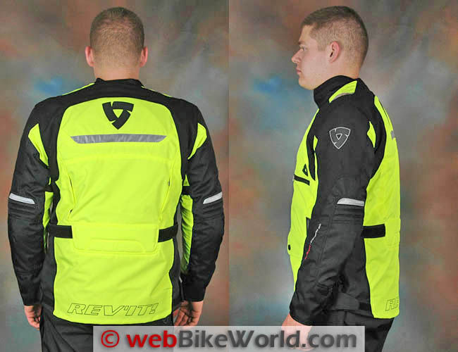 Rev'it Energy HV Jacket Rear and Side Views