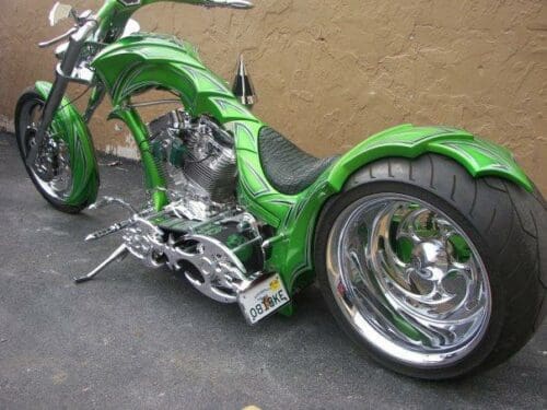 Green Dragon built by Miami Choppers of U.S.A.