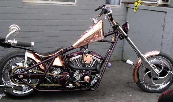 west coast choppers copper bike