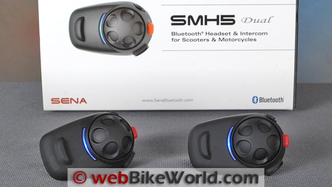 SENA SMH5 BLUETOOTH MOTORCYCLE HELMET INTERCOM SYSTEM (Single)