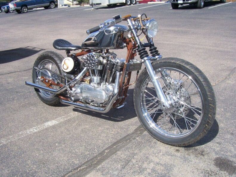 Ironhead built by Toxic Choppers of U.S.A.