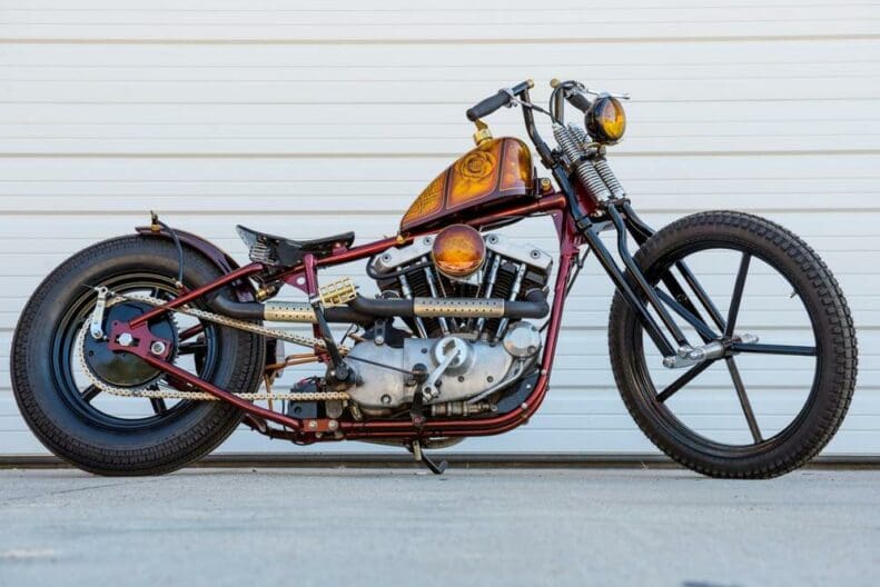 Jason Ochoa's 76 Ironhead built by Garage Built Bikes of U.S.A.