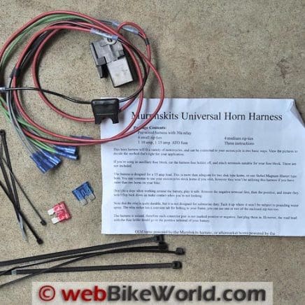 Dual Horn Relay Wiring Harness - webBikeWorld