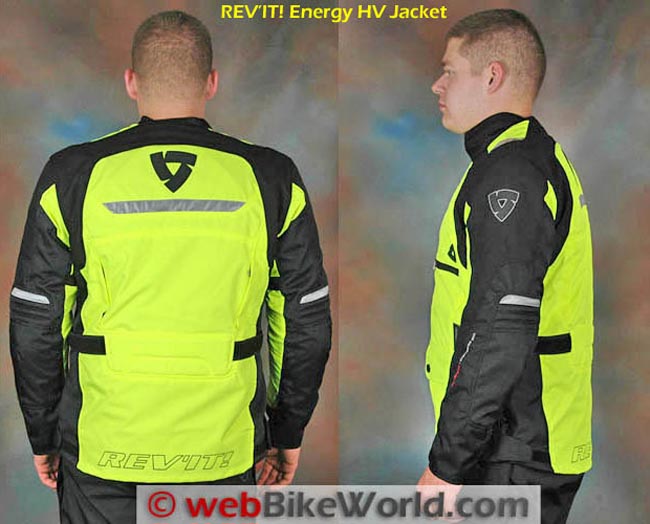 REV'IT! Energy HV Jacket Side and Rear Views