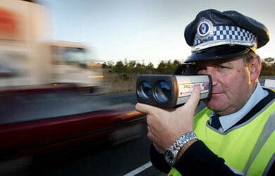 LIDAR radar speed gun pulled