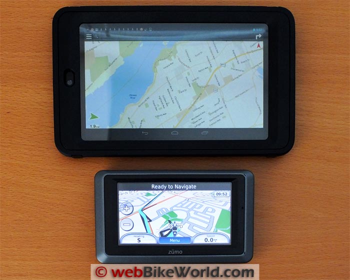 Tablet as a Motorcycle GPS - webBikeWorld