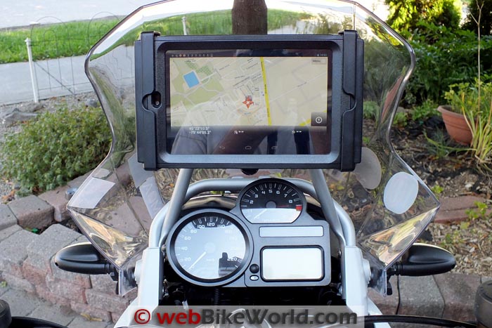 Tablet as a Motorcycle GPS - webBikeWorld