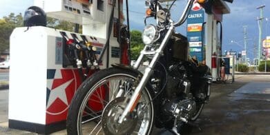 Avoid filling your motorcycle tank with ethanol fuel