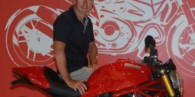 Troy Bayliss at the Brisbane Moto Expo art