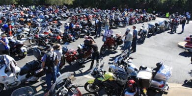 Crowds at the 2013 Ulysses Club Rally in Maryborough