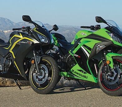 Honda CBR300R and Kawasaki Ninja 300