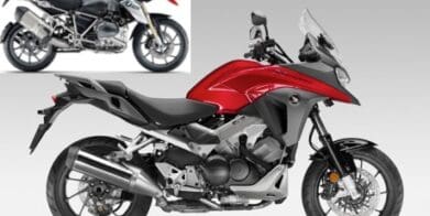 Honda VFR800X with BMW R 1200 GS inset