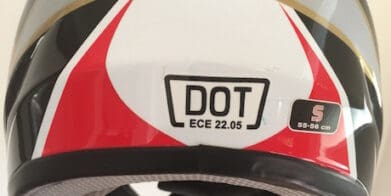 DOT helmet stickers