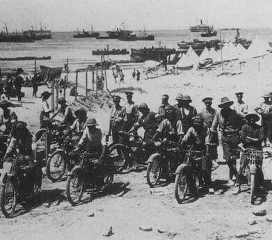 Royal Engineers on the beaches of Gallipoli anzac