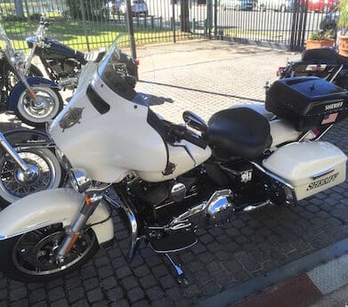 Sammy Harlee's Harley-Davidson Electra Glide police motorcycle