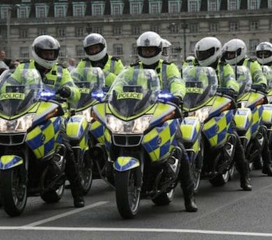 British Police Motorcycle