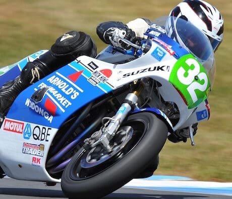 Mr Superbke Robbie Phillis on his Suzuki XR69