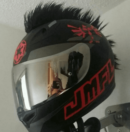 101 Awesome Motorcycle Helmet Mohawks - webBikeWorld