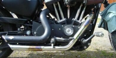 Exhaust pipes bluing