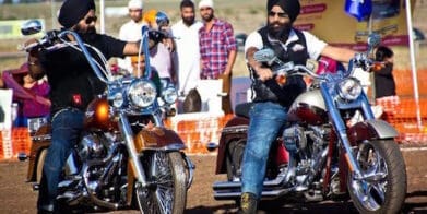 Sikh Motorcycle Club rides for charity turban