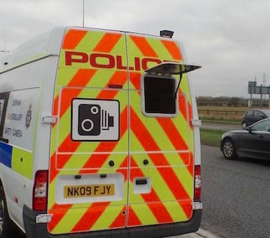 UK mobile speed camera