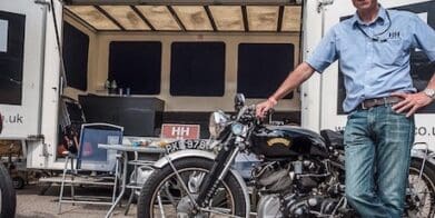 Mark Bryan with barn find Vincent