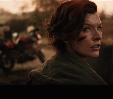 Resident Evil actress Milla Jovovich with BMW S 1000 XR