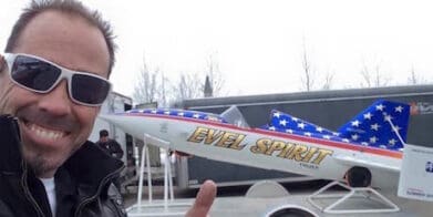 Eddie Braun with Evel Spirit X-2