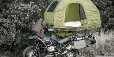 mobed-motorcycle-tent.jpg camping alaska motohome RV