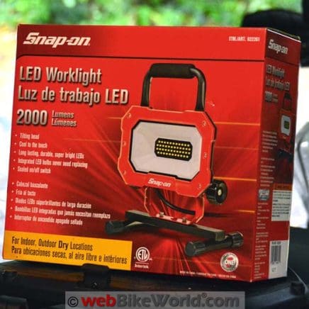 Snap-On LED Work Light Review - webBikeWorld