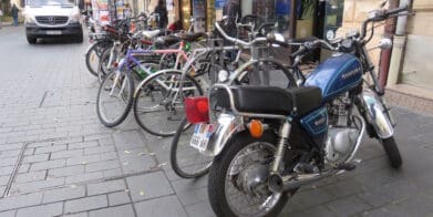 Toulouse France Where motorcycle parking is a paradise