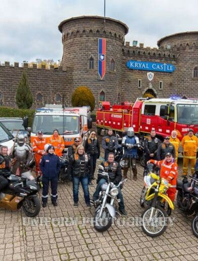 Knights gather for round-table ride at Kryal Castle