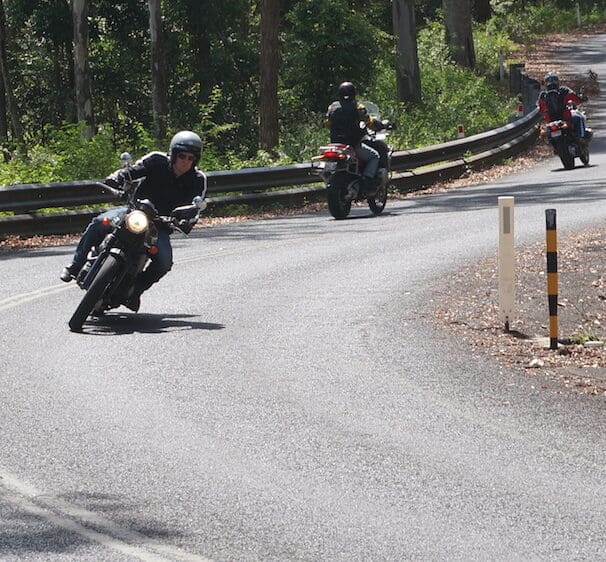 Wide entry, late apex safest on-road blind