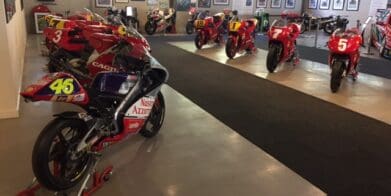 Grand Prix bike display at Phillip Island