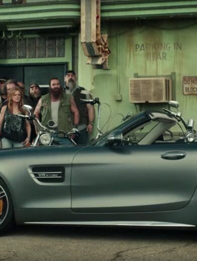 Easy Rider Peter Fonda in the AMG Super Bowl ad