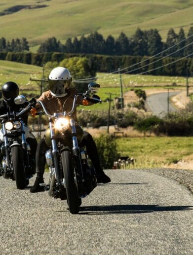 BMX and mountain bike racing couple Barry Nobles of the USA and Aussie Olympian Carline Buchanan share a passion for two wheels that extends to their Harleys. adaptive cruise