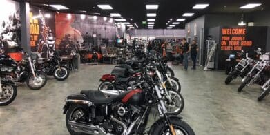 Win Harley jacket, watch at store opening tough times