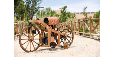 Reitwagen wooden motorcycle replica