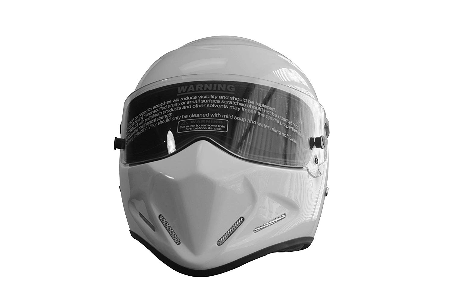 ブルー×レッド CRG Full-Face Motorcycle Street Bike Fiberglass Helmet DOT認定ATV-2  Parent (ミディアム、ホワイト)