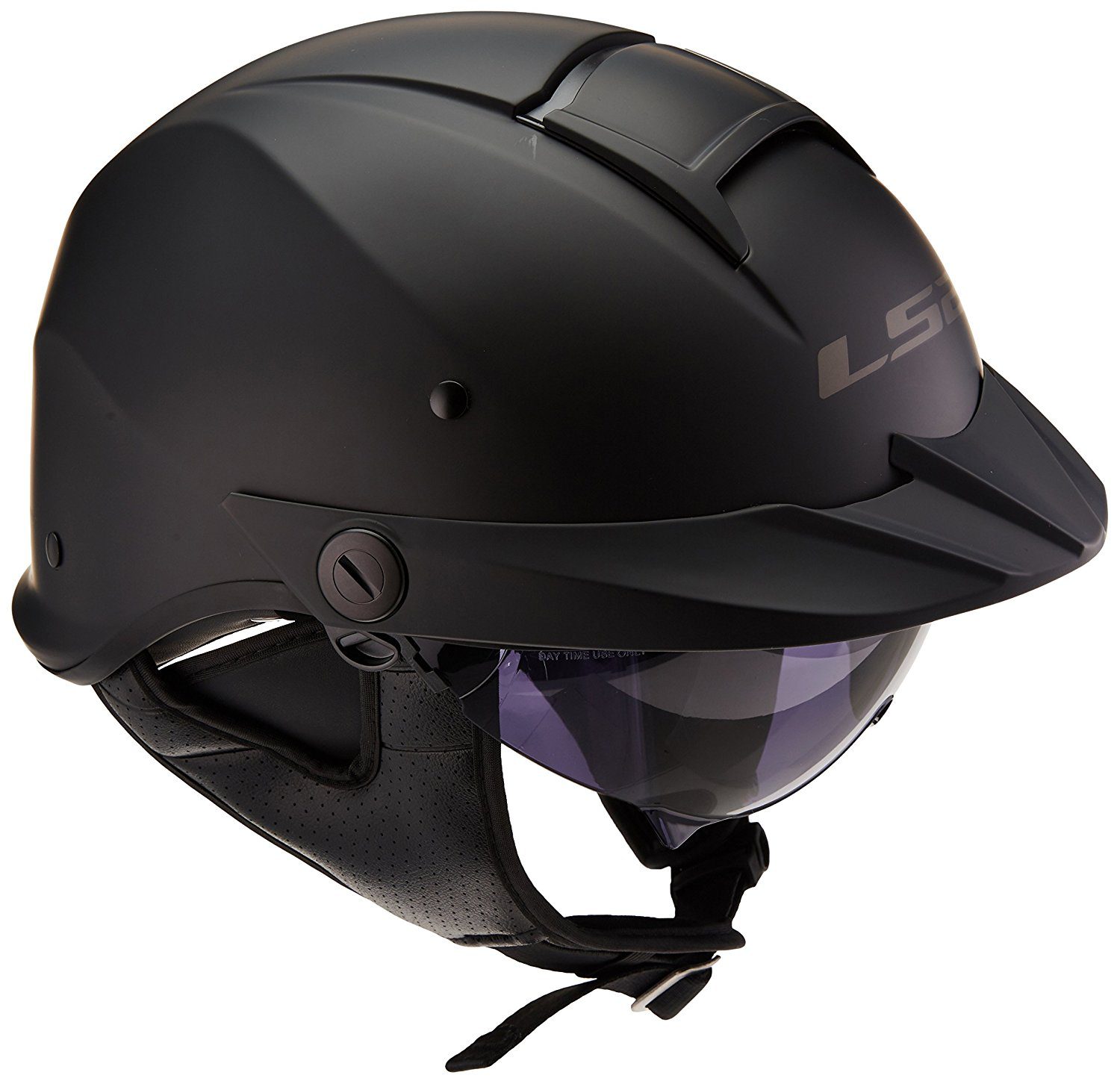 S.O.A. Gloss Pink Half Head Motorcycle Helmet with Visor DOT Approved 