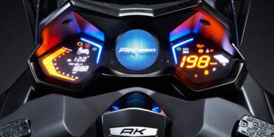 Kymco AK550 Dash distracted