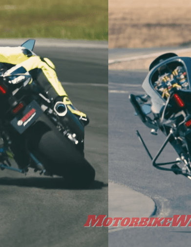 Valentino Rossi races Motobot