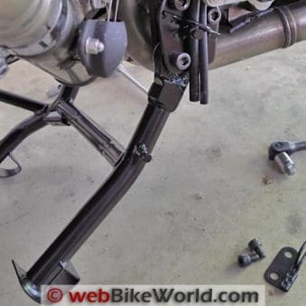 Suzuki V-Strom 1000 ABS Center Stand Review And Installation - WebBikeWorld