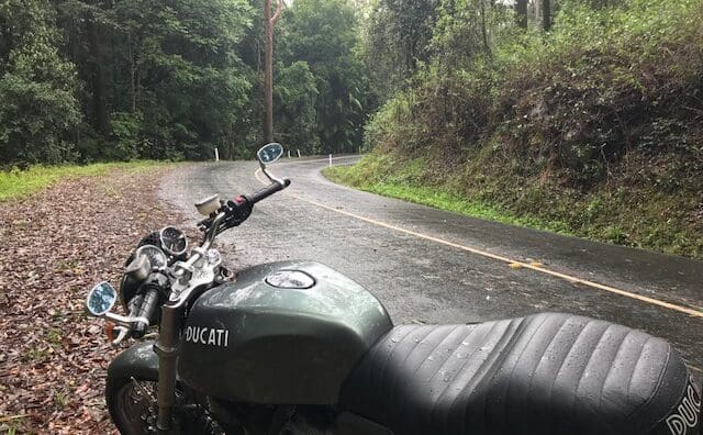 Five reasons to go riding in the rain Ducati GT1000 waterproof wet